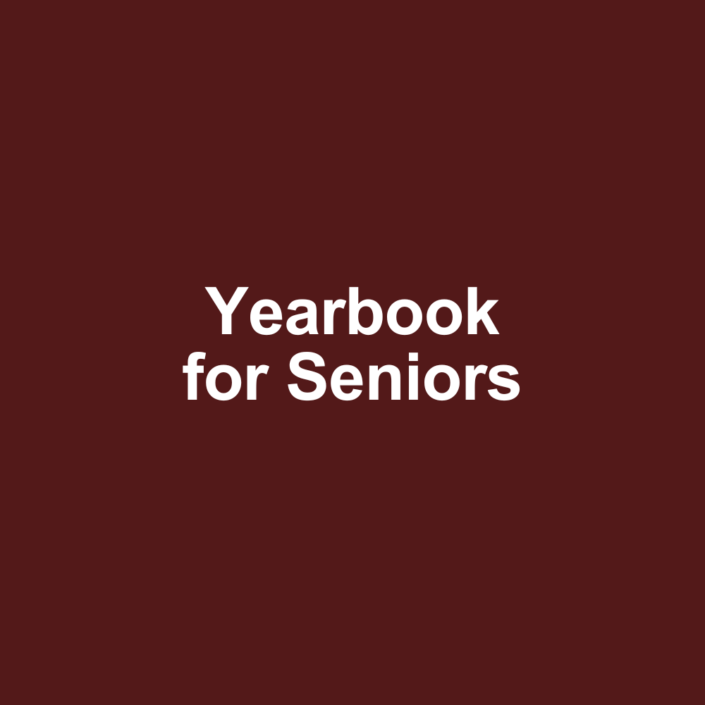 '25-'26 Yearbook for SENIORS ONLY