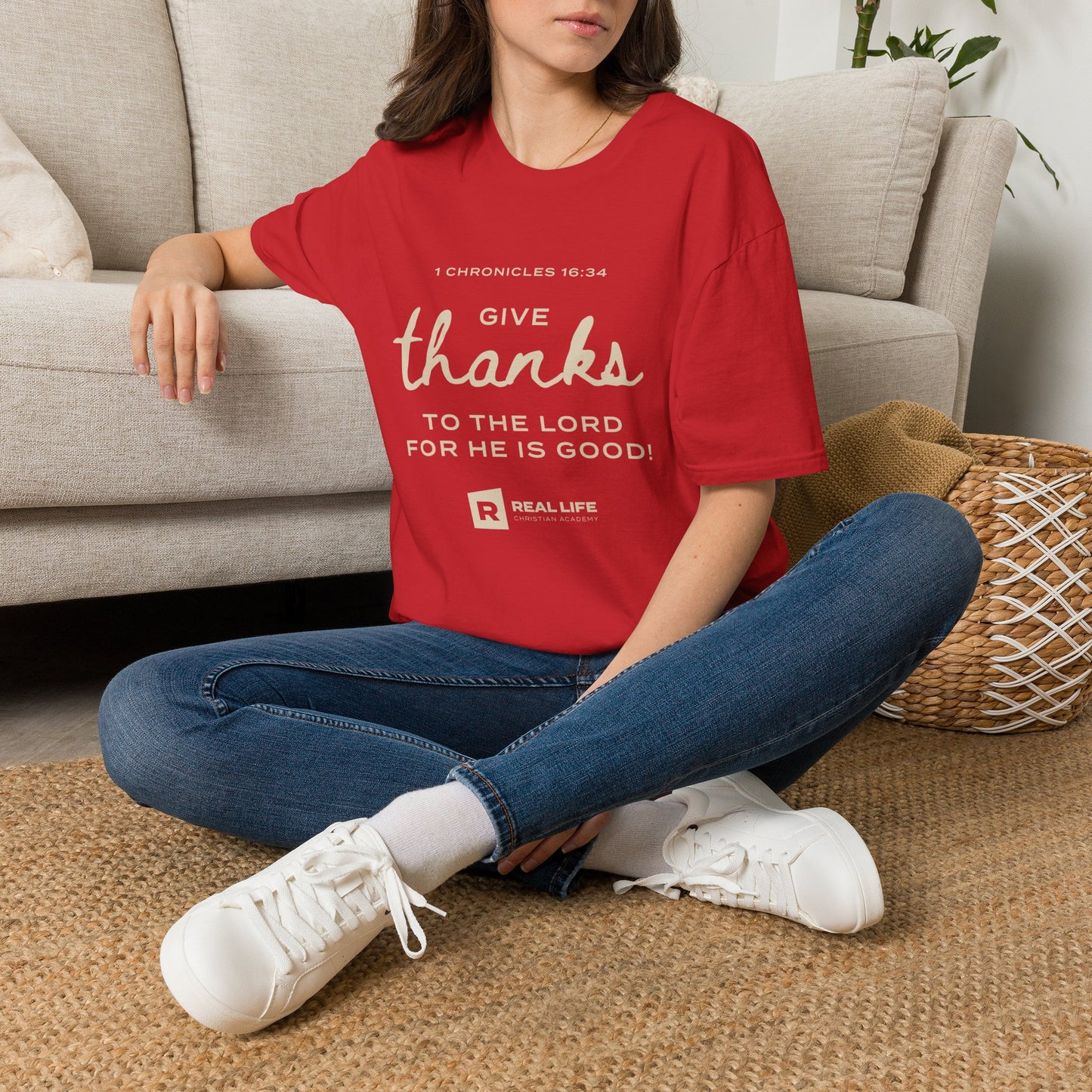 Give Thanks Script T-shirt
