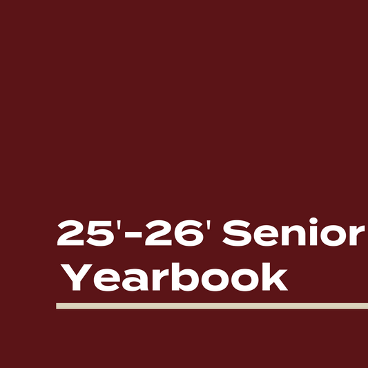 '25-'26 Yearbook for SENIORS ONLY