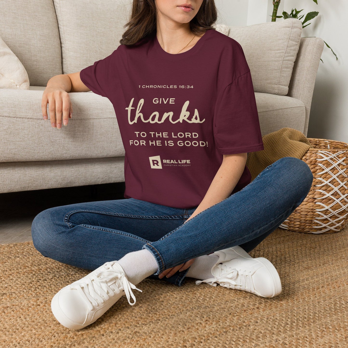Give Thanks Script T-shirt
