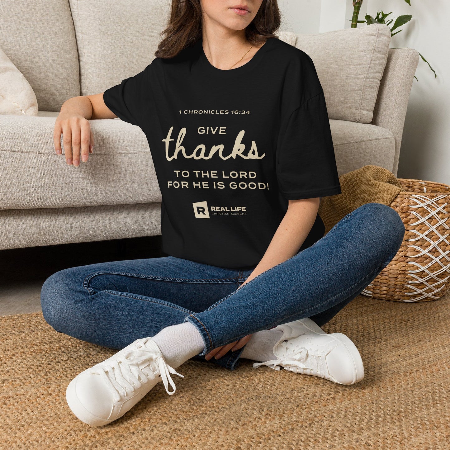Give Thanks Script T-shirt